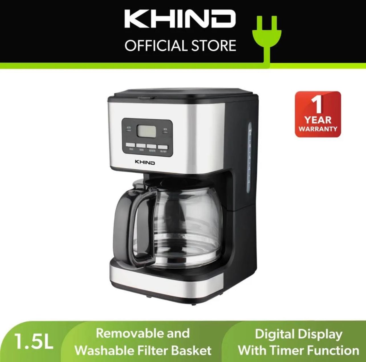 KHIND COFFEE MAKER CM1512 / coffee maker / coffee