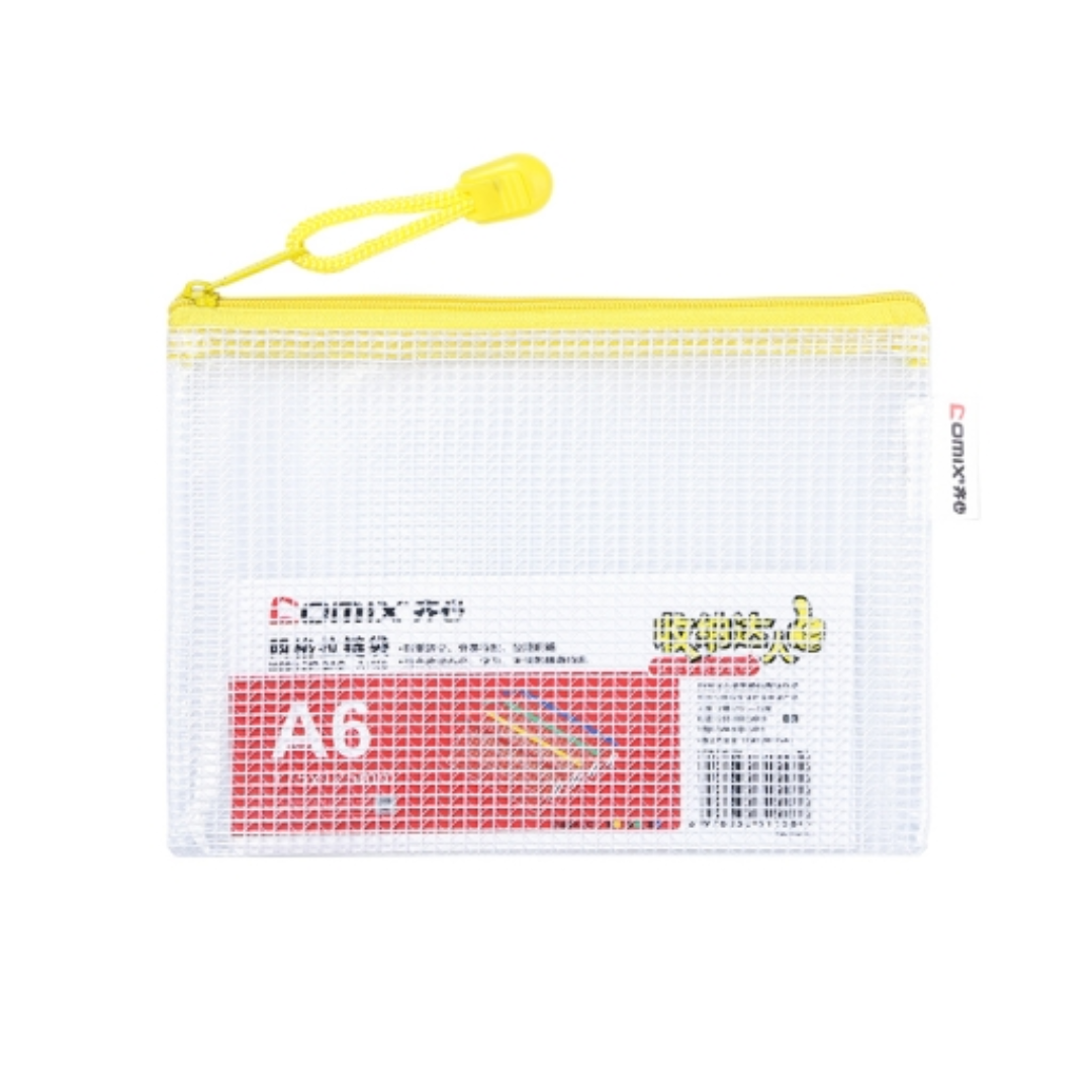 Comix Mesh Zipper Bag A6