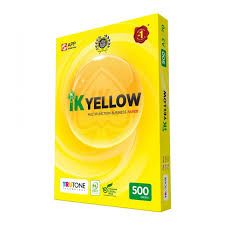 Indah Kiat IK YELLOW A3 COPIER PAPER WHITE (297MM X 420MM) 450 SHEETS 80GSM