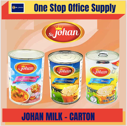 JOHAN MILK -CARTON / EVAPORATED / SWEETENED / SUSU PEKAT / SUSU CAIR / MILK