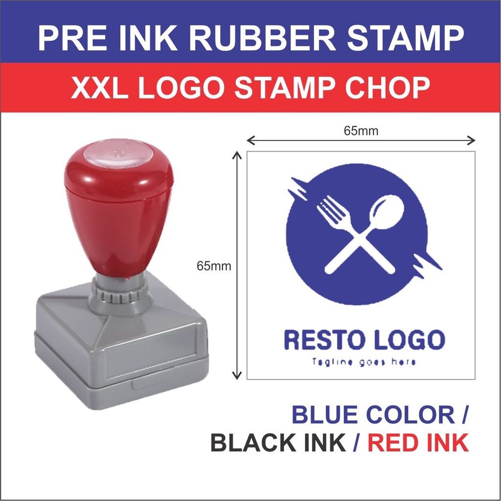 OEM Rubber Stamp / Pre Ink Rubber Stamp / Self Ink Rubber Stamp / XXL Logo Stamp Chop / (CUSTOM MADE)