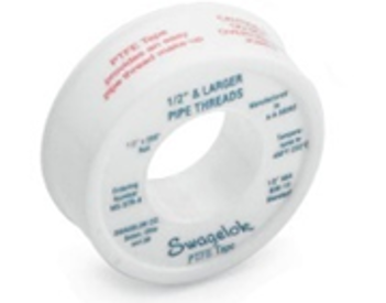 VAGO SEAL WHITE TAPE / WATER PIPE WHITE P.T.F.E. SEAL TAPE / WHITE TAPE / PLUMBING TAPE (12MM X 0.075MM)