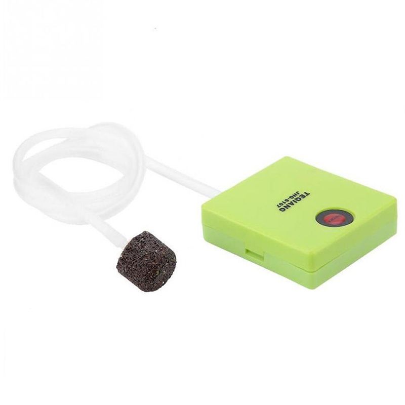 Fish Tank Air Pump Aquarium Aerator Oxygen with Air Stone Dry Battery Operated Outdoor Fishing Oxygenation Mini Aeration Pumps