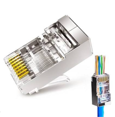Shielded RJ45 Pass-Through Connectors