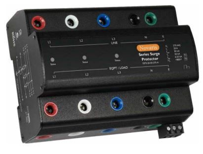 Series surge protector, 3 Phase, 20A, 50kA, 275VAC, Alarm contact SSP3-20-50-275-A