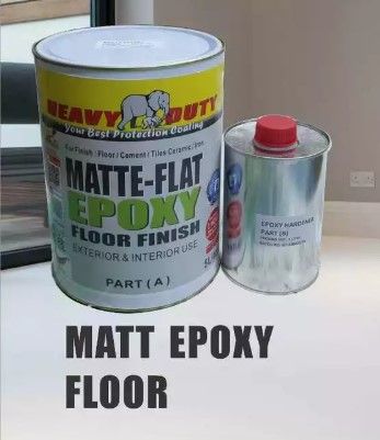(MATT CLEAR EPOXY) Epoxy Coating Clear Coat (1L CLEAR COAT) HEAVY DUTY PAINT / 1L CLEAR EPOXY
