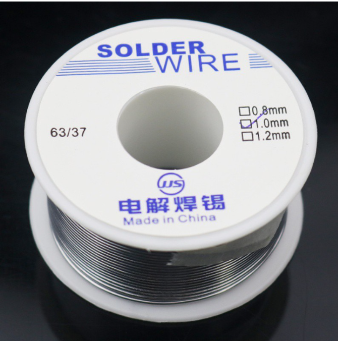 JJS 1.0mm 100g Soldering Wire Lead WireSolder Lead Free Rosin Core Flux Tin Copper Sn Pb Cu