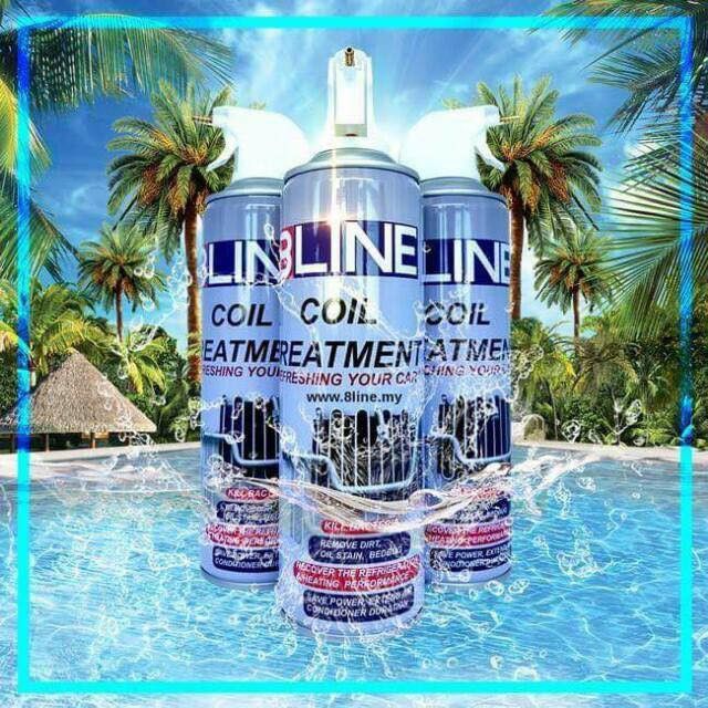 8LINE COIL TREATMENT ORIGINAL AIRCOND COIL CLEANER AND TREATMENT CAR (500ML)