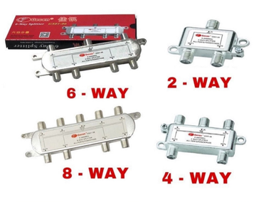 GECEN ( 2, 4, 6, 8 ) WAY SPLITTER 5-2400MHZ GS01-02, 04, 06, 08 TVSP101 | TVSP201 | TVSP301 | TVSP401
