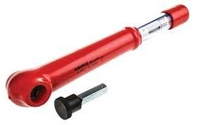 KNIPEX 1/2 IN SQUARE DRIVE REVERSIBLE TORQUE WRENCH CHROME VANADIUM STEEL,5-50 NM