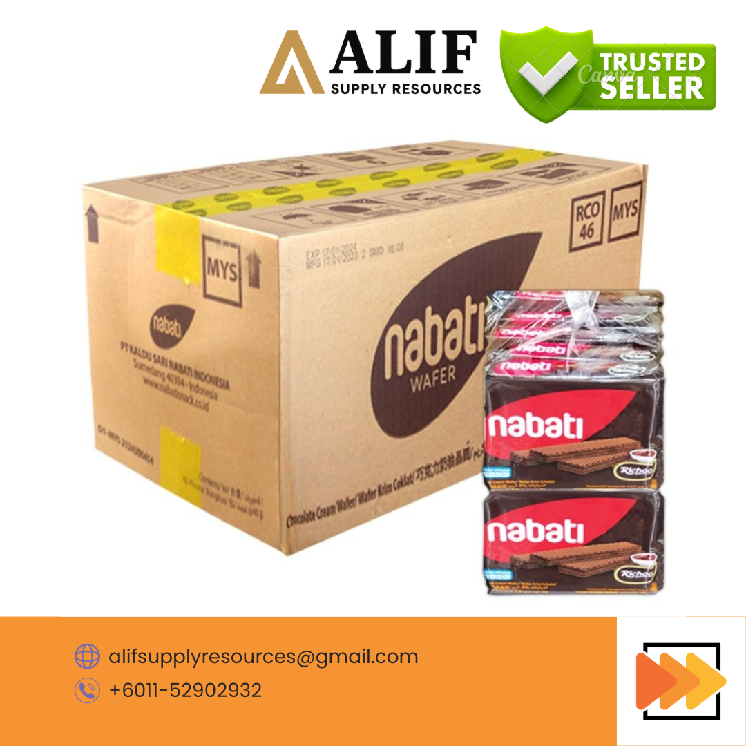 RICHOCO NABATI WAFER COKLAT / CHOCOLATE WAFER 6 X 10'S X 46G