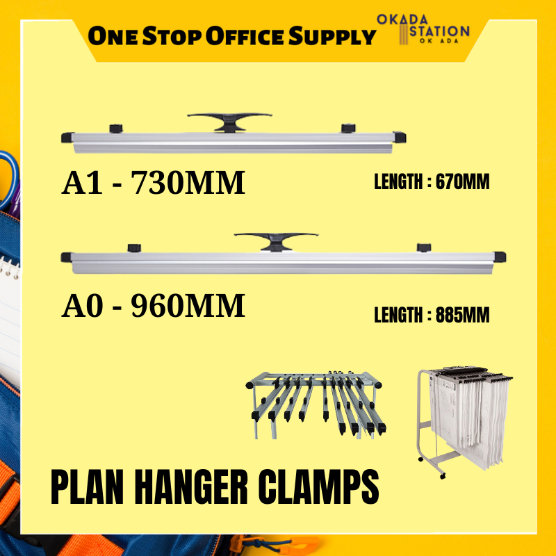 PLAN HANGER WB-01/00 A1 & A0 PLAN HANGER CLAMPS - 730MM & 960MM / HANGER CLAMPS / PLAN CLAMPS / CLAMPS