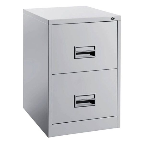 OKADA S106/CB 2 Drawer Filing Cabinet (With Recess Handle & Ball Bearing Slide) / Filing Cabinet / S106/CB / Almari Besi / Steel Drawer Cabinet / 2 Layer Metal Drawer / 2 Drawer Filing Cabinet / Metal Cabinet / Cabinet / 2 Drawer