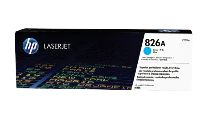 HP 826A Cyan LaserJet Toner Cartridge