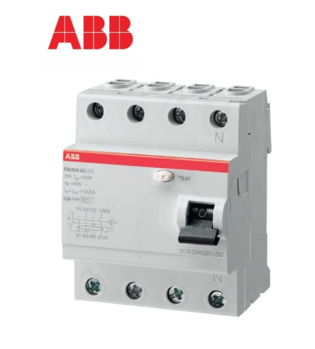 ABB RCCB/ELCB FH204 AC-63/0.03 (30MA) / 4 POLE (4P)