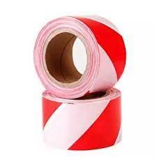 *BARRICADE TAPE AWAS TAPE 3"WX200FT LG BLACK/YELLOW & WHITE/RED