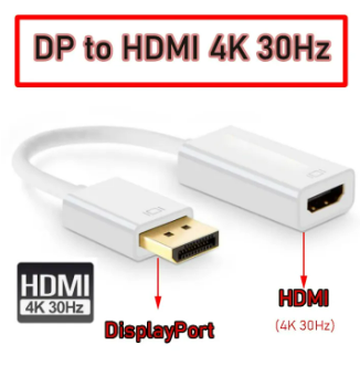 *DisplayPort to HDMI 4K DP VGA HDMI DVI Mini Displayport video adapter converter cable for Nvidia AMD Dell Asus PC laptop monitor Dp to Hdmi 4k 30hz
