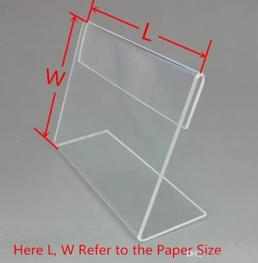 L SHAPE ACRYLIC HOLDER