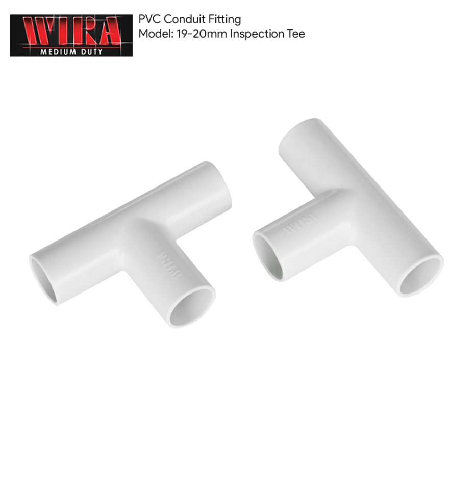 RANDOM PVC CONDUIT FITTING 19-20MM INSPECTION TEE (RANDOM)