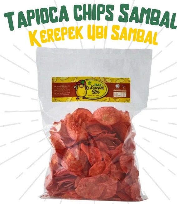 Kerepek Ubi Pedas Kering 1Kg (Pack)