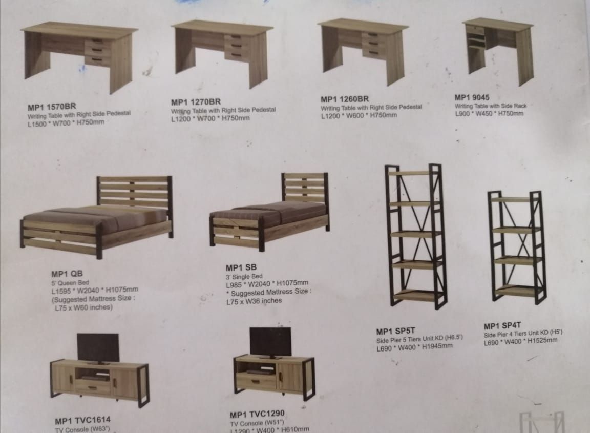 MP1570 (A) WRITING TABLE -1500 X 700MM