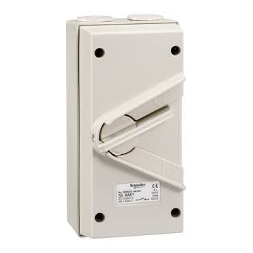 Schneider Electric 250V 35A Single Pole Isolator Switch