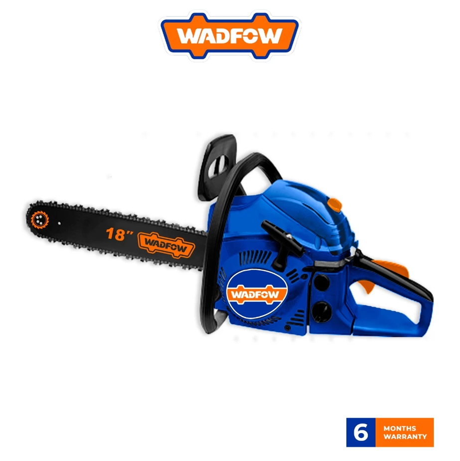 WADFOW GASOLINE CHAIN SAW 18 1.8KW POWERFUL 2-STROKE MOTOR 46CC DISPLACEMENT 550ML (WGC1552)