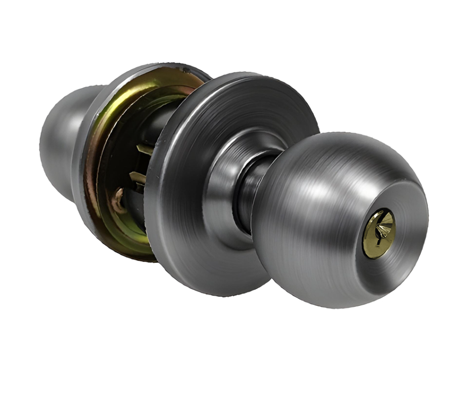 AMAN DOOR LOCKSET CYLINDRICAL KNOB (V-5871MG 60MM MATT GREY)