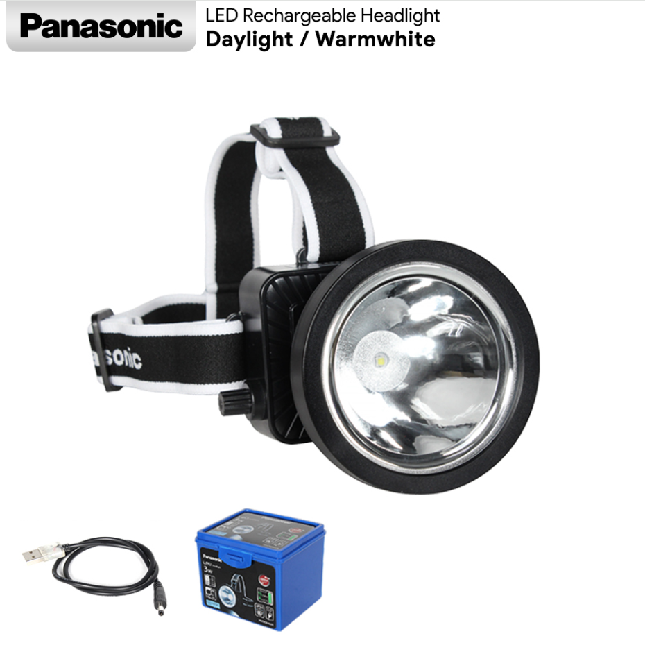 PANASONIC RECHARGEABLE LED HEAD LAMP DAYLIGHT WARMWHITE