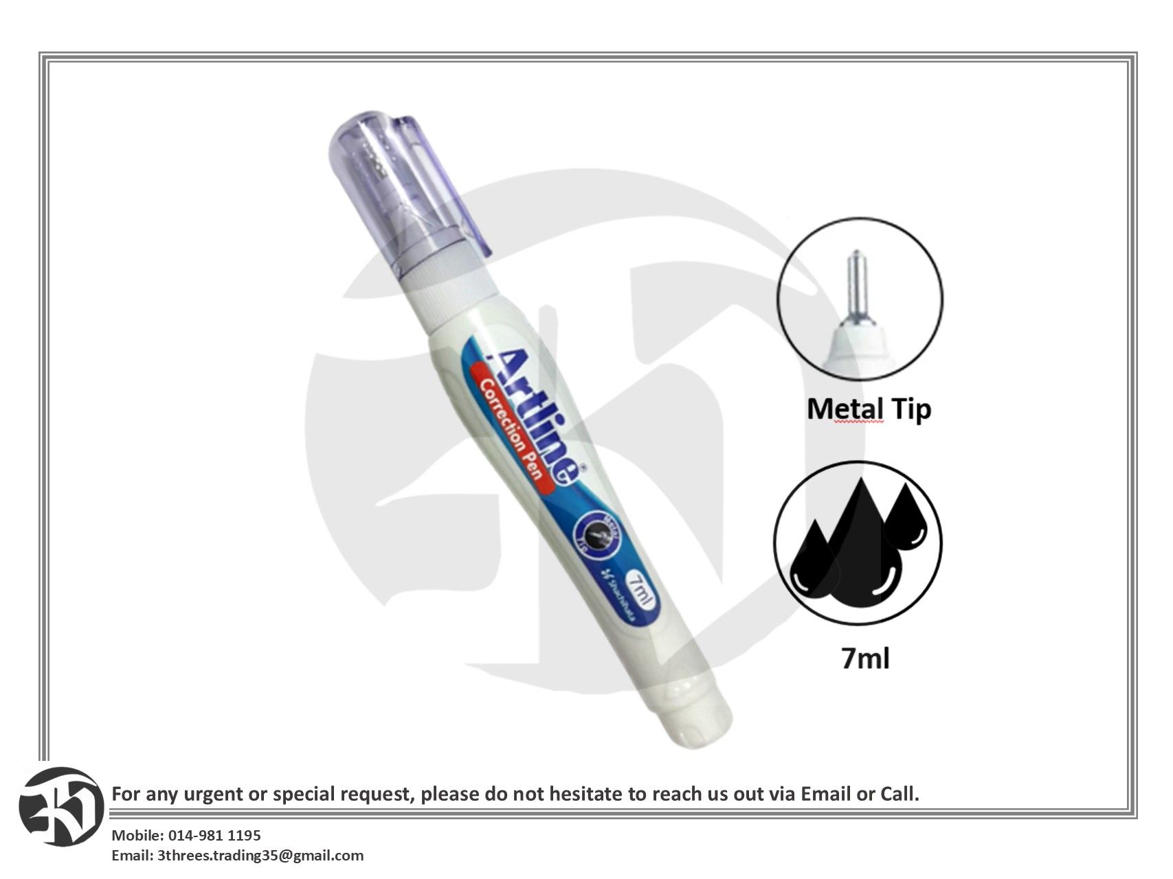 Artline Correction Pen 7ml
