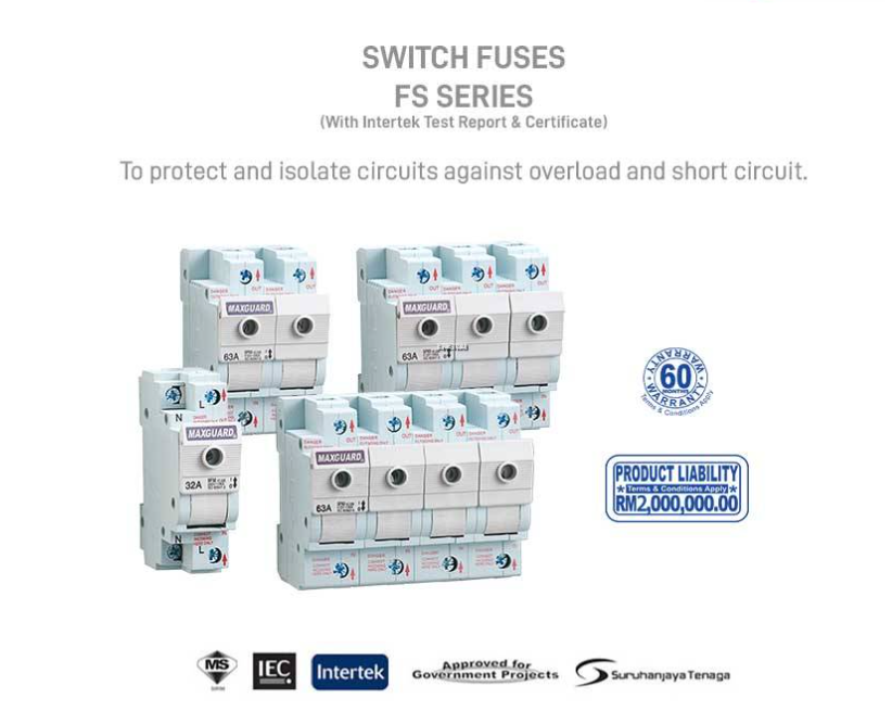 MAXGUARD SWITCHFUSES SF332 32A 3P