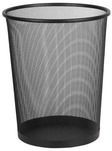 Black Wire Mesh Dustbin
