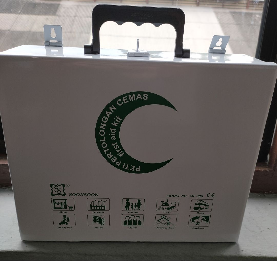 Box First Aid Box Metal With Medicine