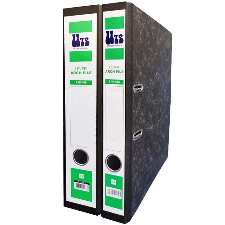 UTS FC 3" PAPERBOARD LEVER ARCH FILE (75MM) 