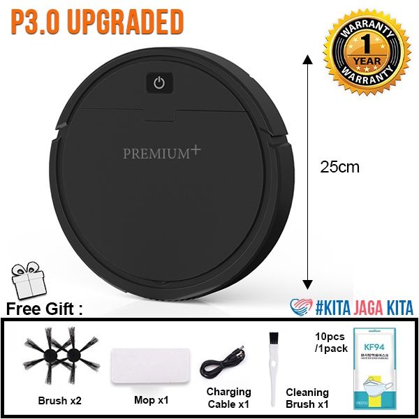 Premium *Premium+™ 3in1 P3.0 Smart Robot Vacuum Cleaner