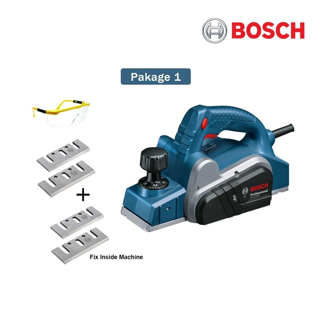BOSCH GHO 6500 Professional Wood Planer With Hex Key + Parallel Guide