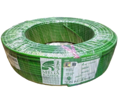 SE SETIA ELECTRIC MEGA PVC CABLE 4.0MM GREEN