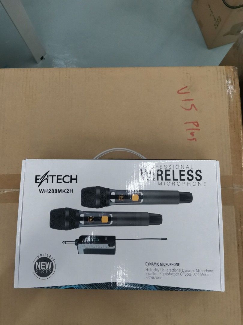 EZITECH WH288MK2H PROFESSIONAL DUAL CHANNEL UHF WIRELESS MICROPHONE
