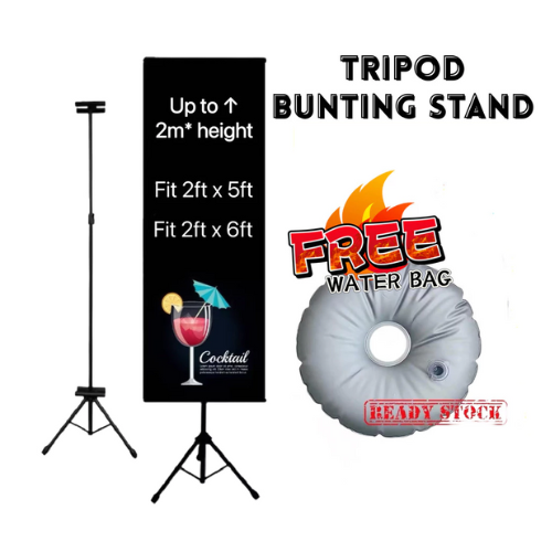 Bunting With Tripod Stand & Water Bag