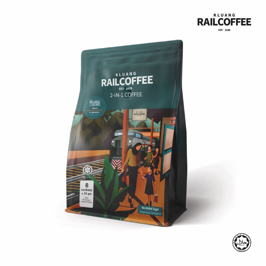 Kluang Rail Coffee 2 In 1 (With NO Sugar Added)