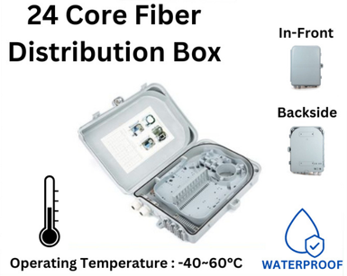 24 CORE OUTDOOR WATERPROOF ABS ENGINEERING PLASTIC FIBER DISTRIBUTION BOX – FDB301