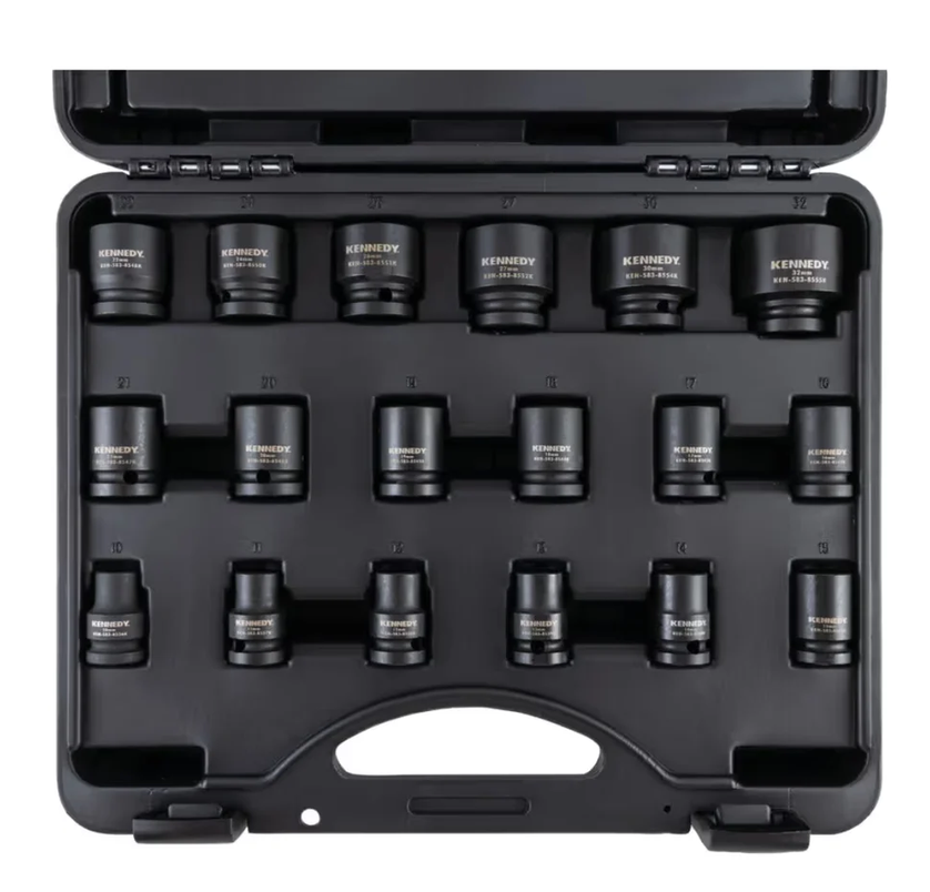 PM18M 1/2" SQUARE DRIVE IMPACTSOCKET SET 18PC