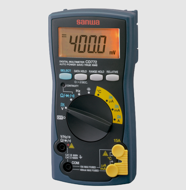 SANWA CD772 DIGITAL MULTIMETER,15A,