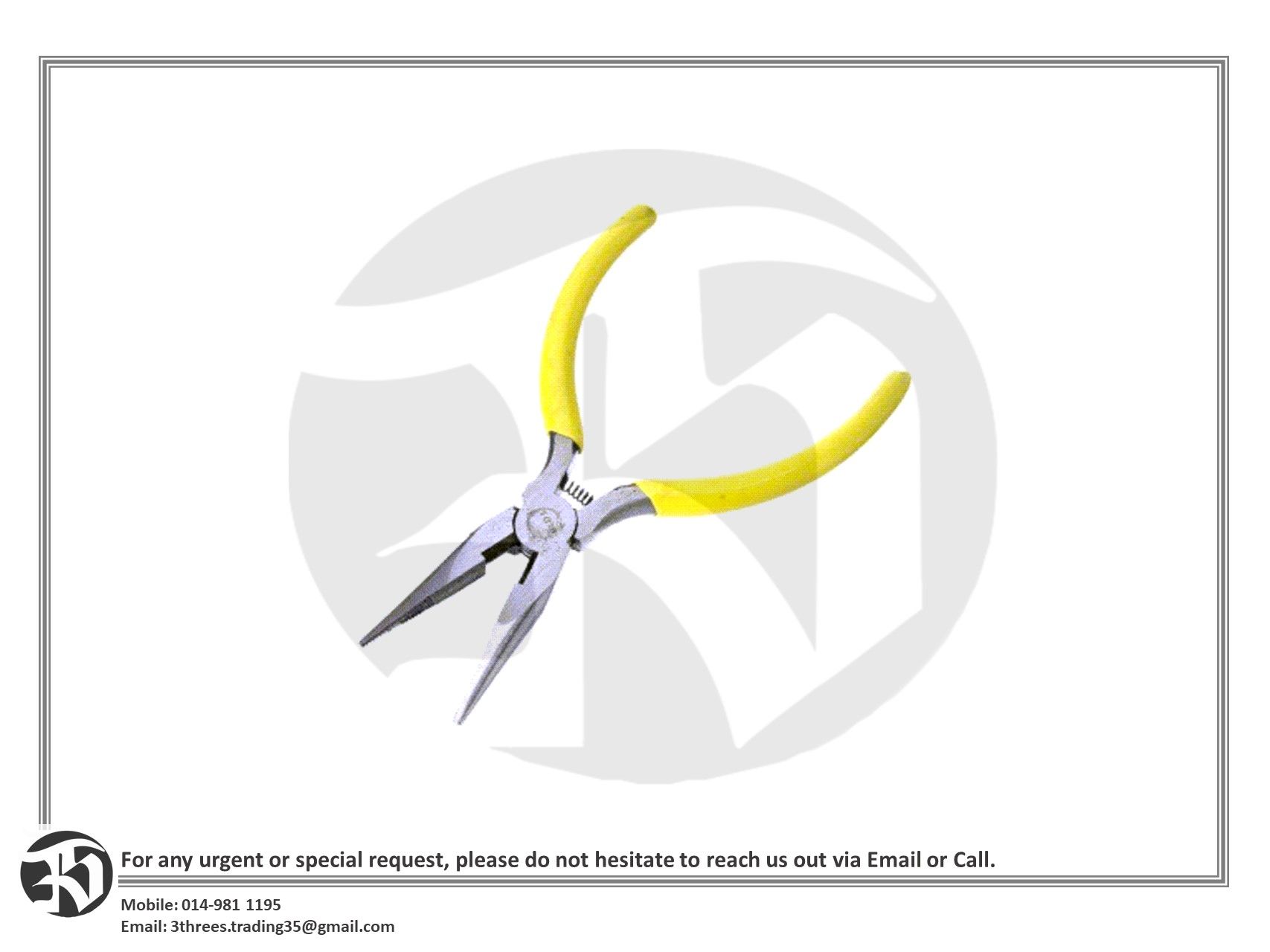Long Nose Pliers 5"/125mm