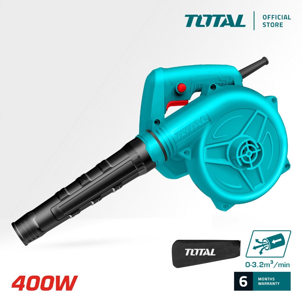 TOTAL ASPIRATOR BLOWER (400W) TO CLEAR/BLOW/CLEAN GARDEN & LEAF + DUST BAG TB4036