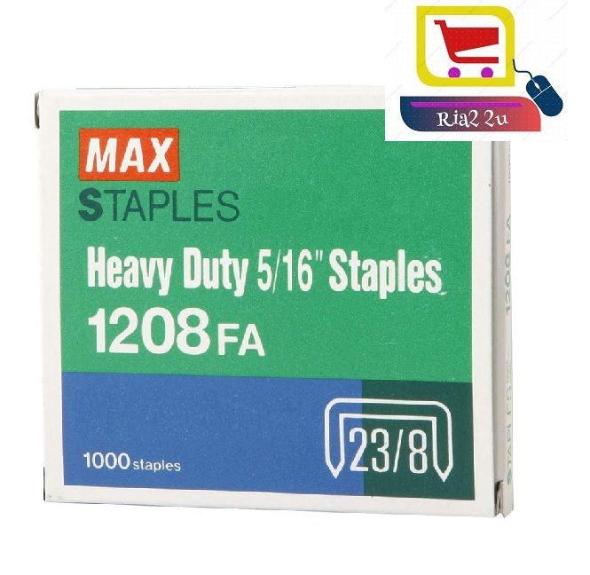Max Gun Tacker Staples 1208F / MAX STAPLES 1208 / 1208F / GUN TACKER / MAX STAPLES 1208F RTSB