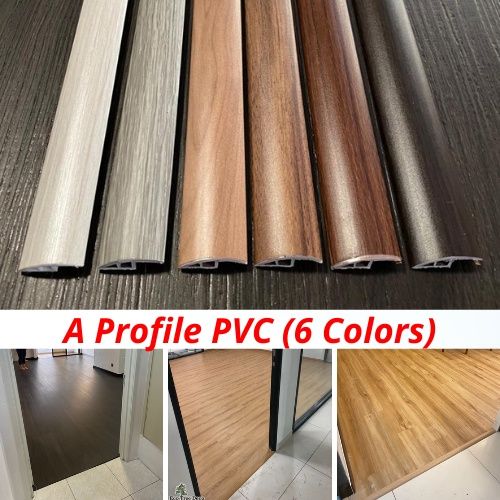 PVC A Profile ( Accessories Lantai) SPC Floor Vinyl Floor Korea Vinyl Sticker Carpet Rumah Laminate Flooring DIY Floor