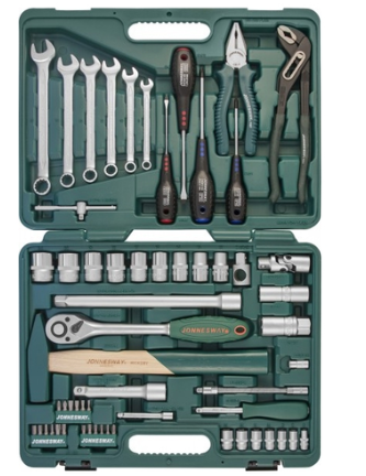 JONNESWAY 60PCS 1/2" & 1/4" DR. TOOL KIT