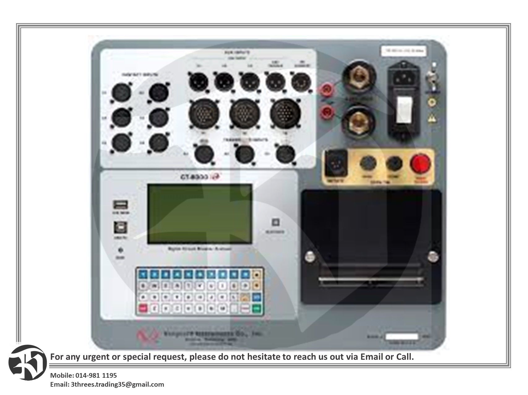 Vanguard CT-8000 S3 DIGITAL CIRCUIT BREAKER ANALYZER