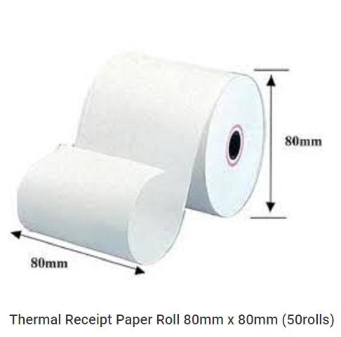 Thermal Receipt Paper Roll 80mm x 80mm (50rools)